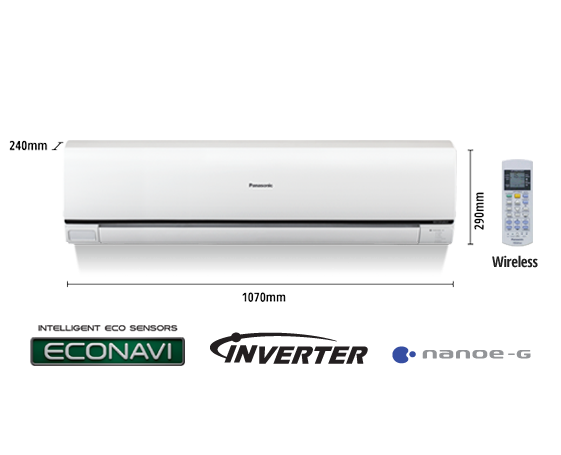 Panasonic 1.5 Ton Split Wall Type Inverter Econavi Air Conditioner (CSS-18PKH)